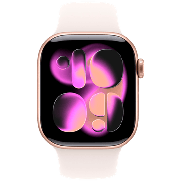 Apple Watch Series 11 42mm Gold (Light Pink Rubber Strap S/M)